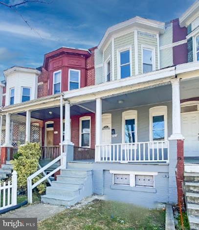 multi unit property with covered porch