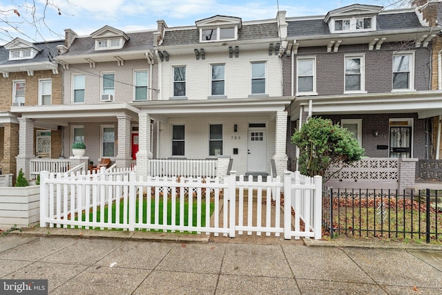 multi unit property with covered porch