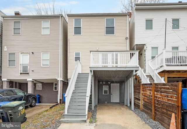 view of rear view of property