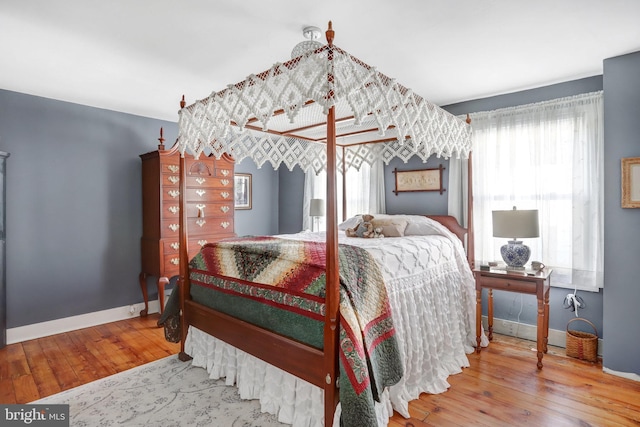 bedroom featuring hardwood / wood-style floors