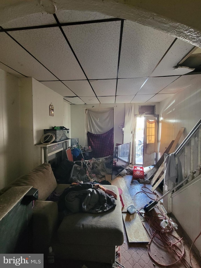 3559 Jasper St, Philadelphia, PA 19134 - living room with a paneled ceiling