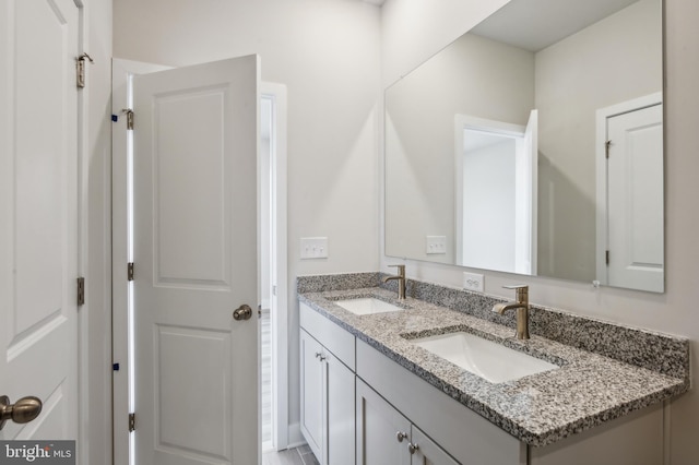 bathroom featuring vanity