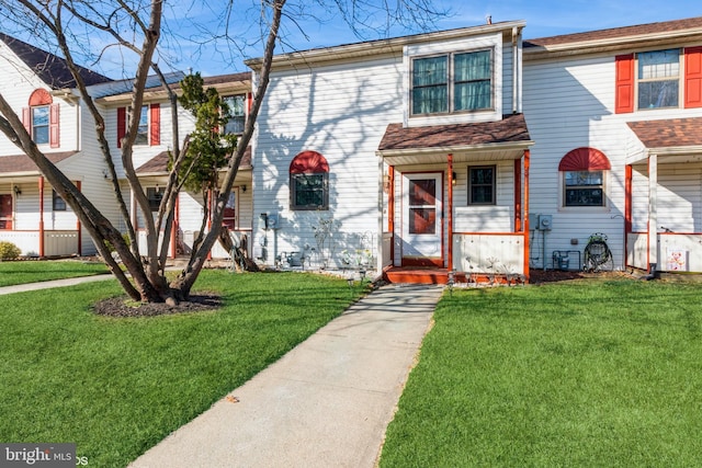 view of property with a front yard