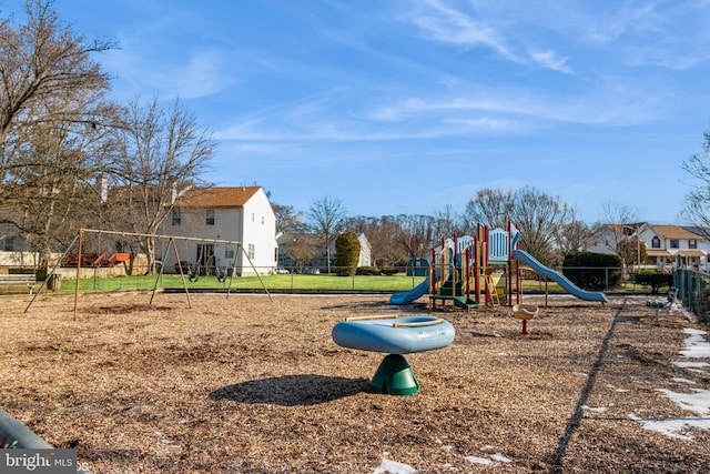 view of play area