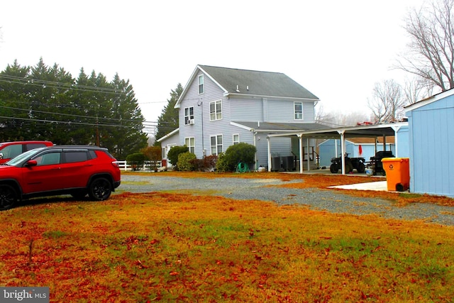 view of rear view of property