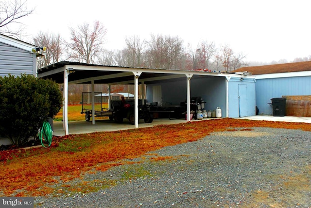 view of car parking