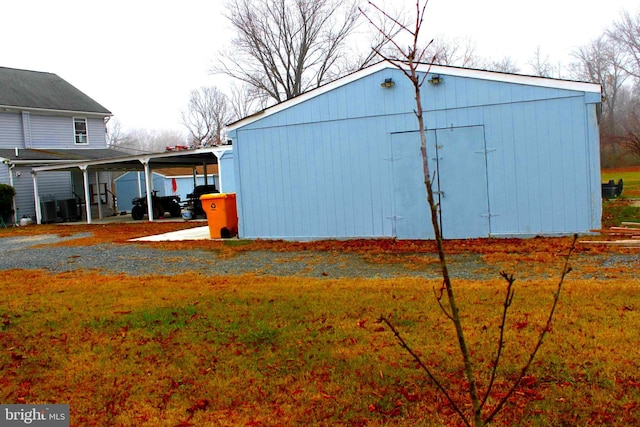 view of outbuilding