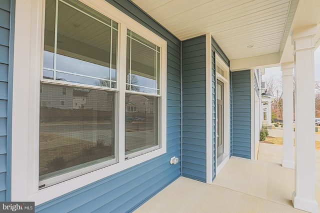 view of patio / terrace with a porch