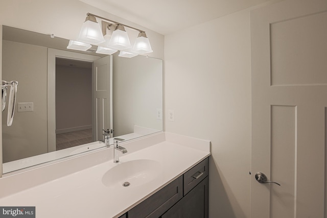 bathroom with vanity