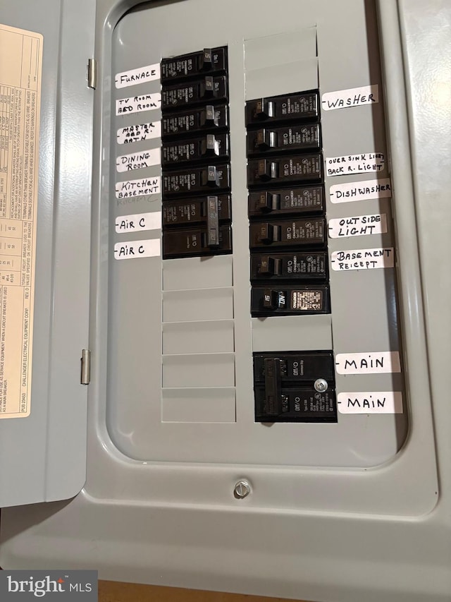 utility room featuring electric panel