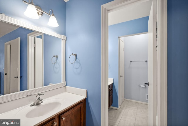 bathroom featuring vanity