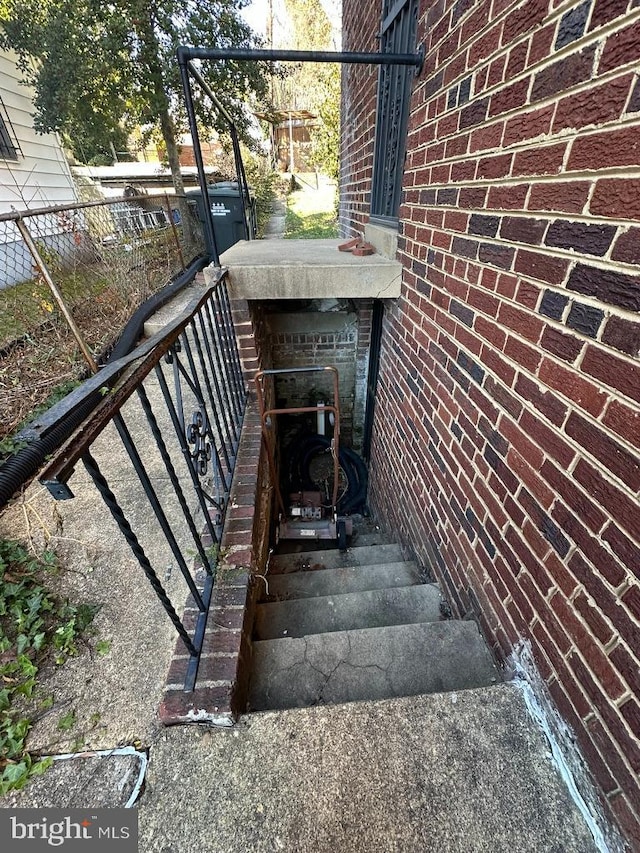 view of staircase