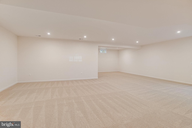 view of carpeted empty room