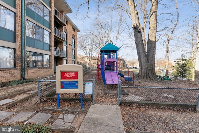 view of jungle gym