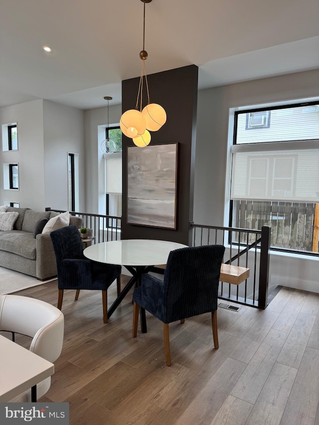 256 S Cedar St, Lititz, PA 17543 - dining space featuring wood finished floors and recessed lighting