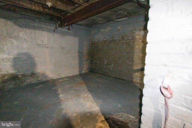 view of basement