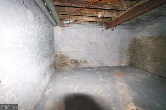 view of basement