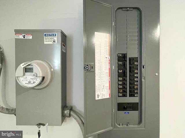 utility room with electric panel