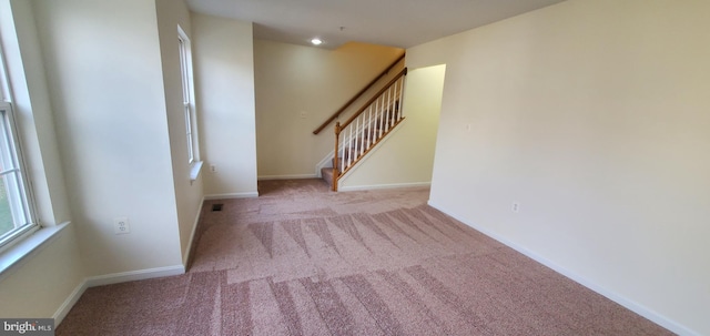 view of carpeted empty room