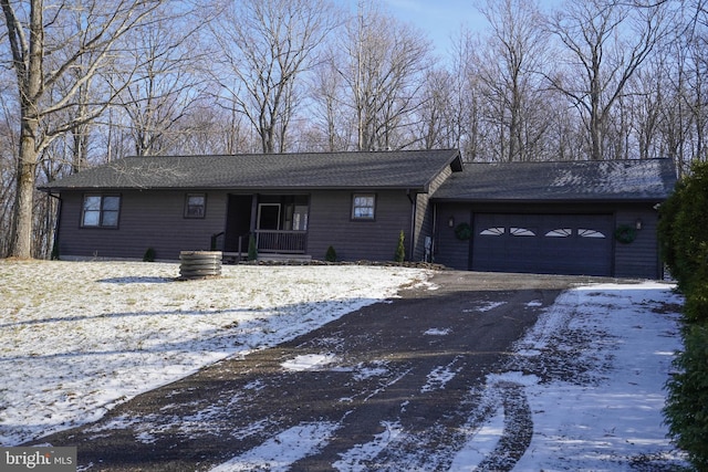 ranch-style house with a garage