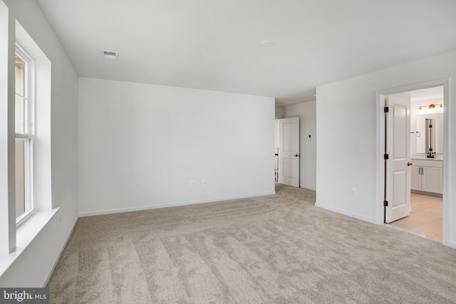 view of carpeted empty room