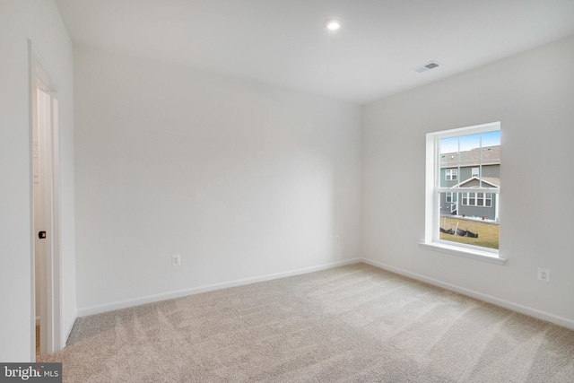 view of carpeted empty room