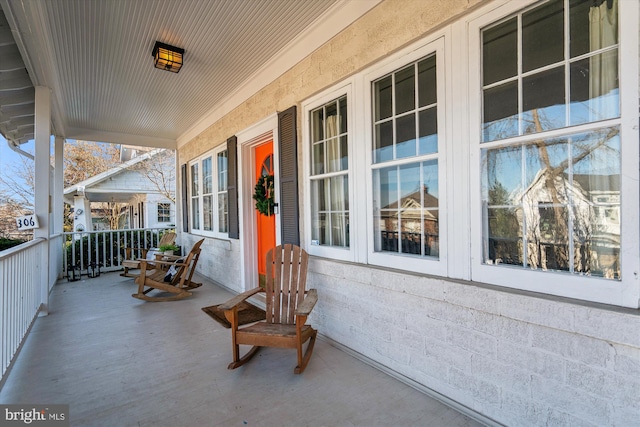 view of patio / terrace featuring a porch