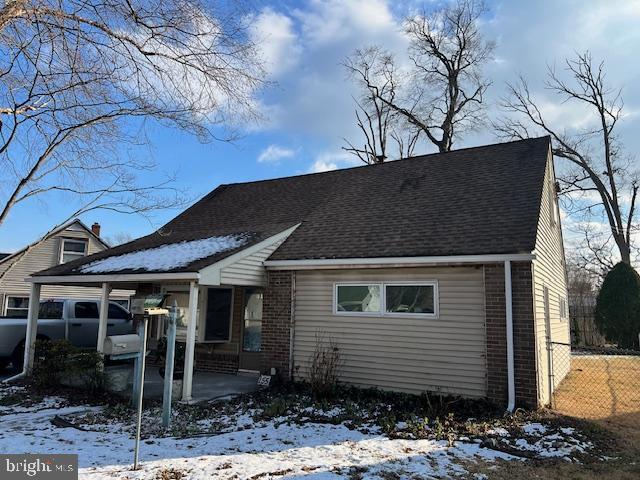 view of front of home