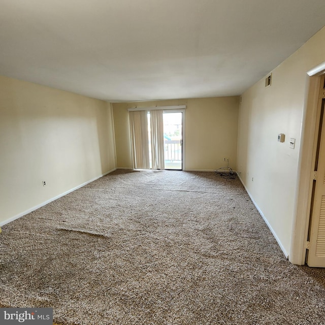 view of carpeted empty room