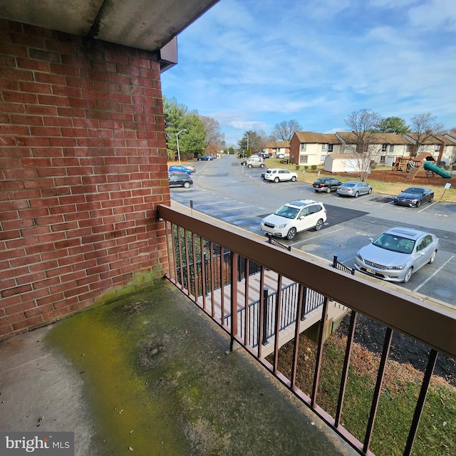 view of balcony