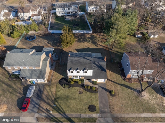 birds eye view of property