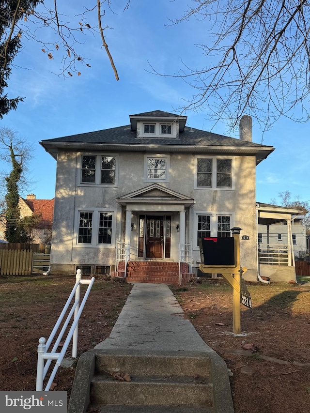 view of front of property