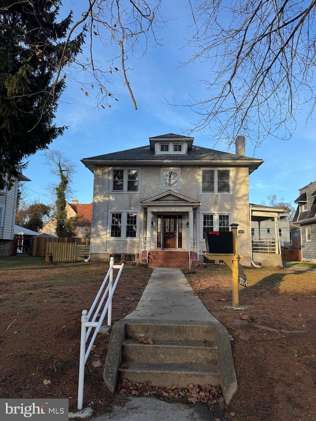 view of front of property