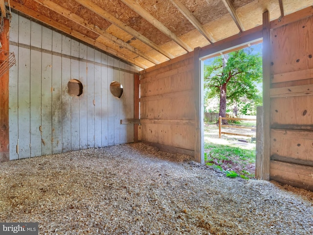 view of horse barn