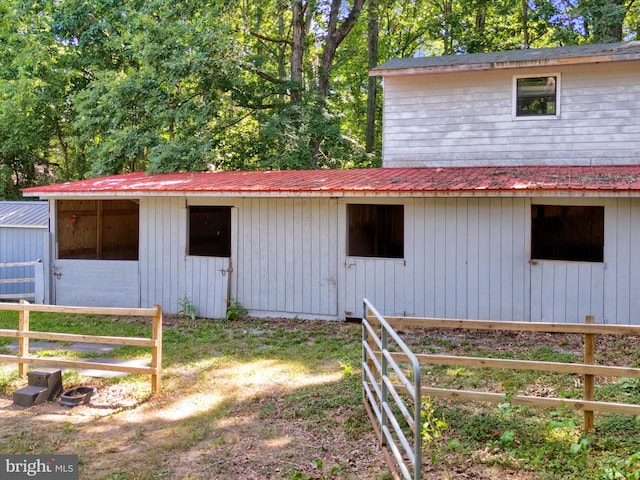 view of stable