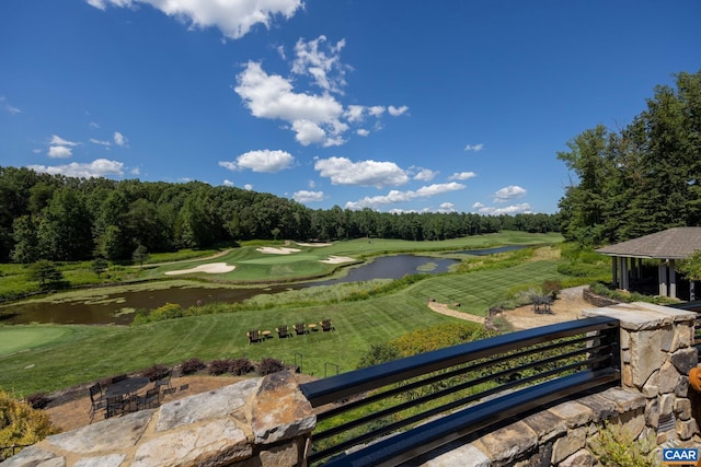 view of property's community featuring a water view