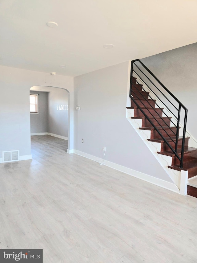 interior space featuring light hardwood / wood-style flooring