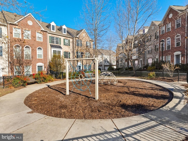 surrounding community with a playground