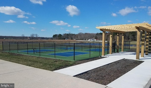 view of sport court