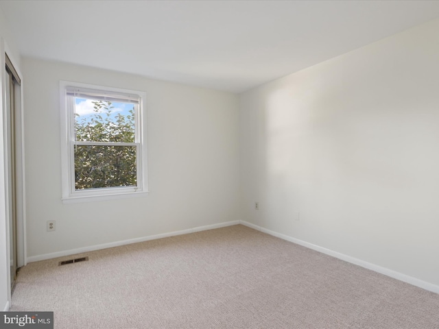 view of carpeted empty room