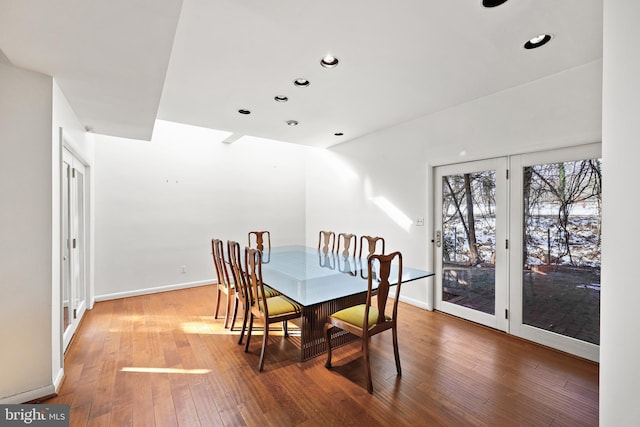 dining room featuring hardwood / wood-style flooring