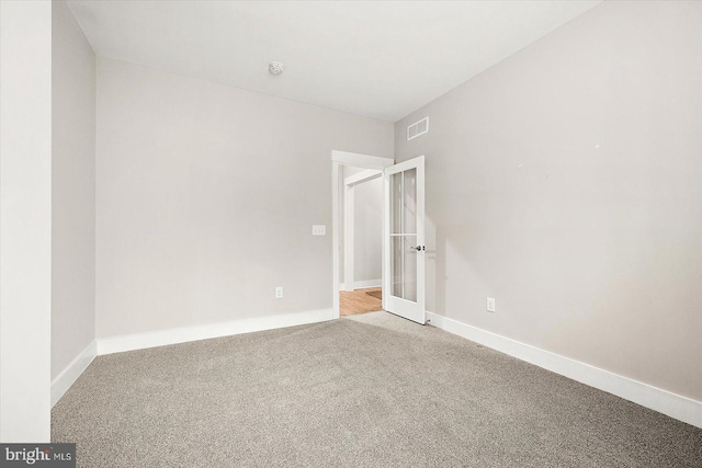 empty room with light carpet