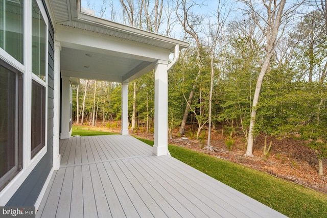 view of deck