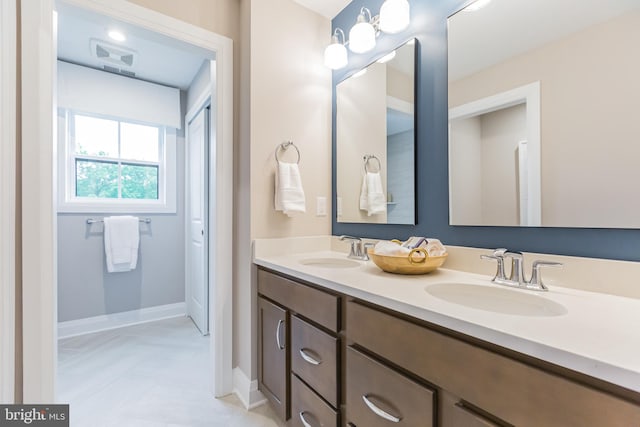 bathroom featuring vanity