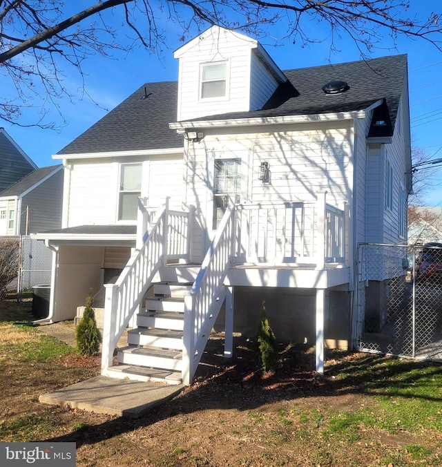 view of rear view of house