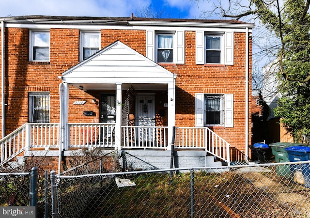 multi unit property with covered porch