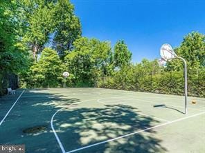 view of basketball court