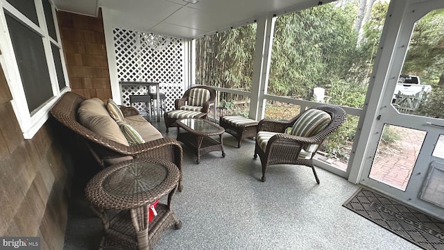 sunroom featuring plenty of natural light