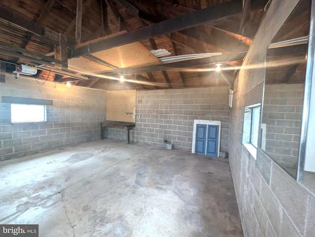 basement featuring a wealth of natural light