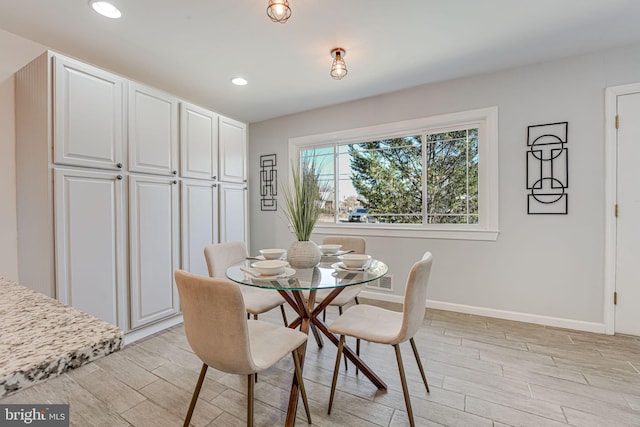 view of dining room